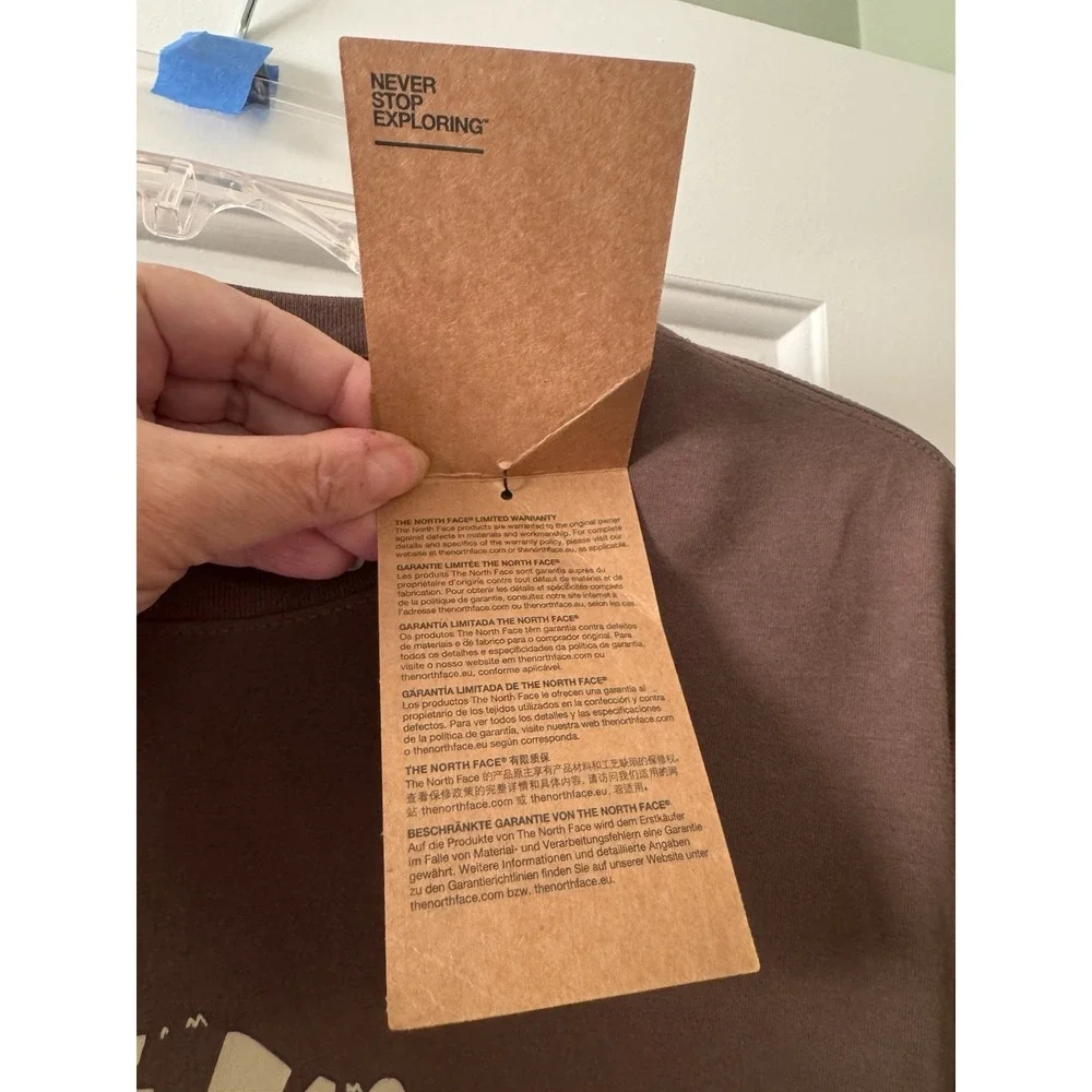 The North Face TNF Bear Short Sleeve Tee Brown Smokey Size S Graphic